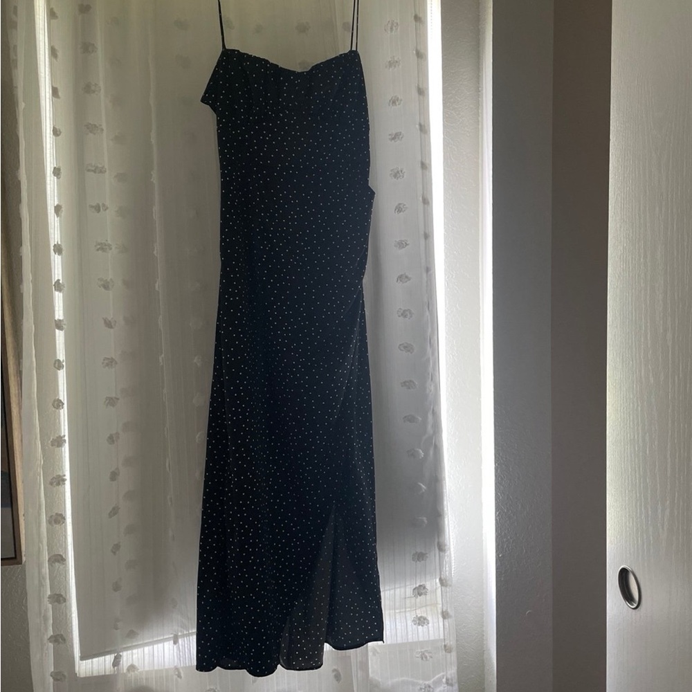 Zara Black Spaghetti Strap Slip Dress